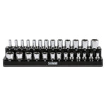 28-Piece 1/4-inch Drive Metric Socket and 90-Tooth Ratchet Set with Magnetic Organizer