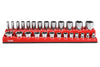 28-Piece 3/8-inch Drive SAE Socket and 90-Tooth Ratchet Set with Magnetic Organizer