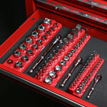 28-Piece 3/8-inch Drive SAE Socket and 90-Tooth Ratchet Set with Magnetic Organizer
