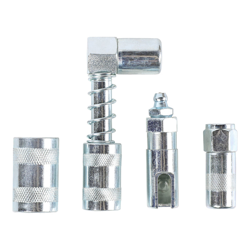 3-Piece Grease Gun 90-Degree Adapter and Coupler Set