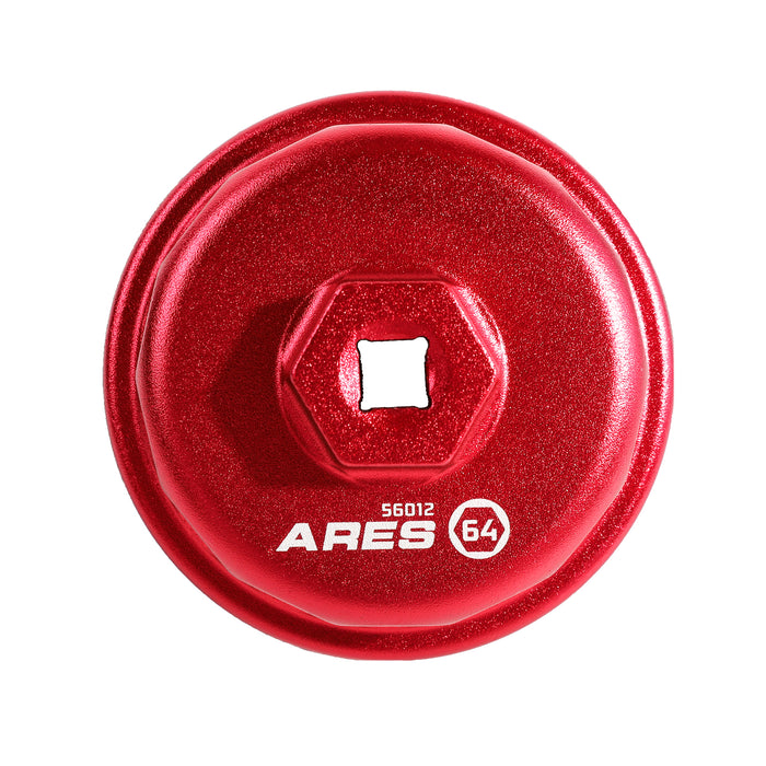 ARES 56012 - Llave para filtro de aceite de 64 mm para motores V6 y V8 de Toyota y Lexus