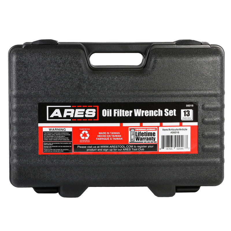 13-Piece Oil Filter Wrench Set