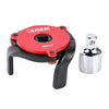 Red Adjustable Magnetic 3-Jaw Oil Filter Wrench