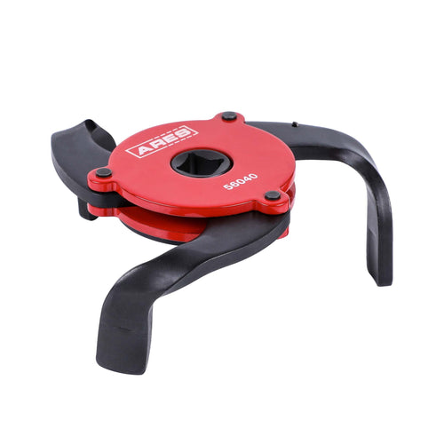 Red Adjustable Magnetic 3-Jaw Oil Filter Wrench