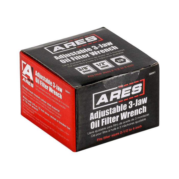 ARES 56041 - Llave ajustable de 3 mordazas para filtro de aceite