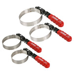 4-Piece Swivel Oil Filter Wrench Set with Storage Pouch