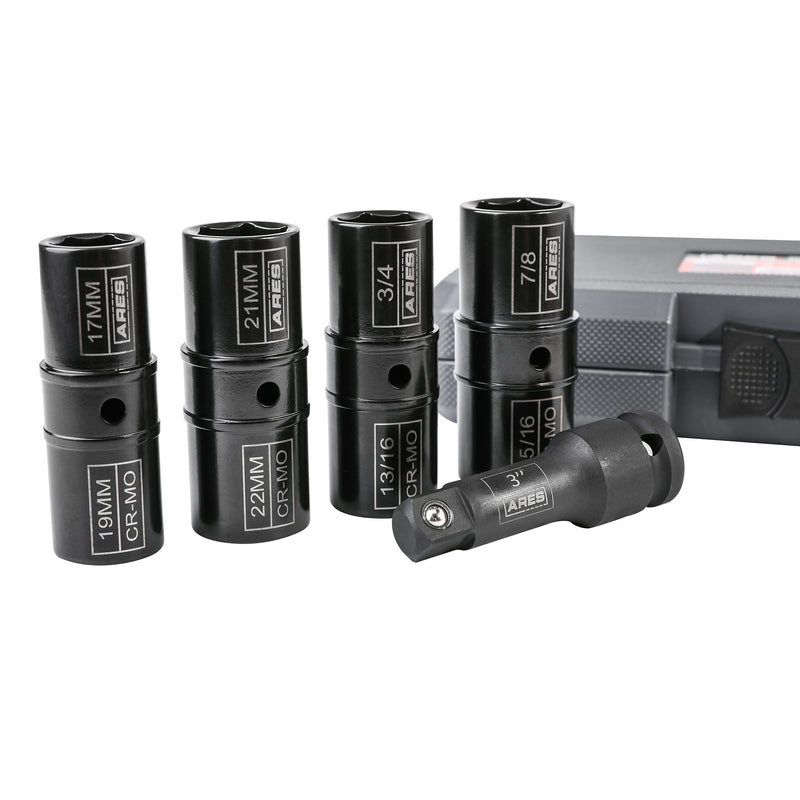 1/2-inch Drive 5-Piece Flip Lug Nut Socket Set