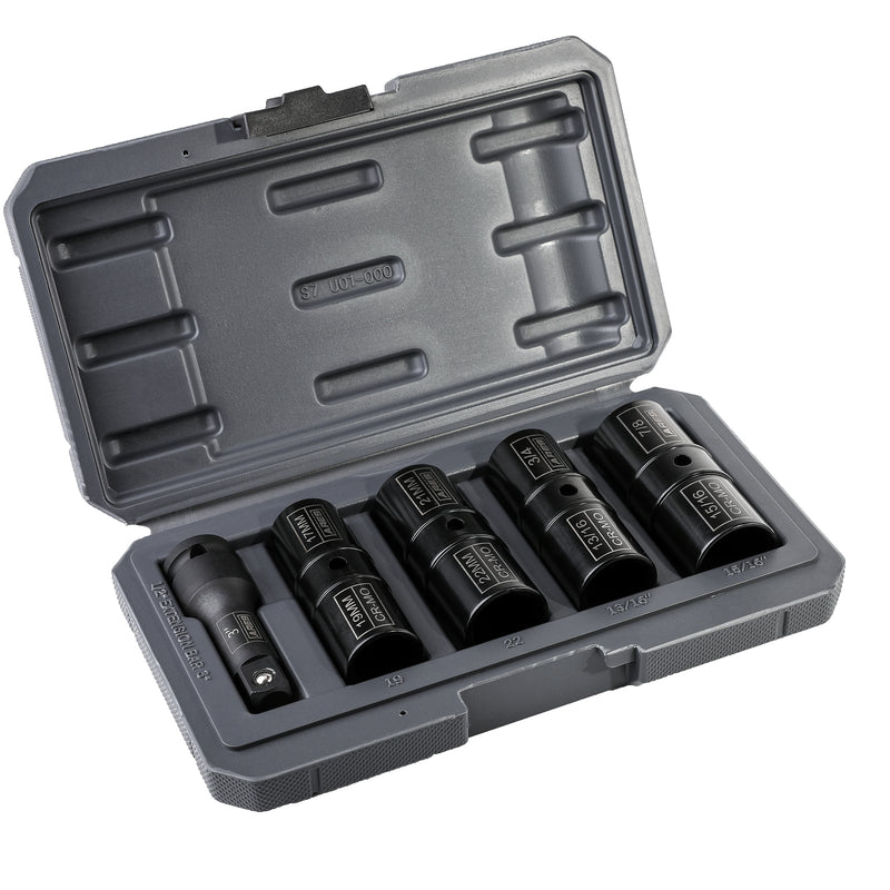 1/2-inch Drive 5-Piece Flip Lug Nut Socket Set