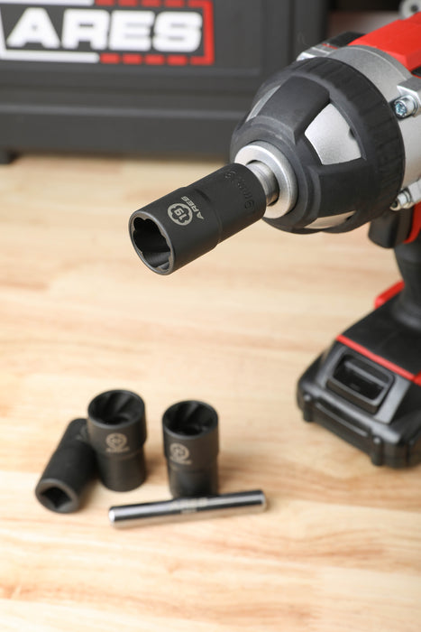 ARES 59013 - 5-Piece Twist Lug Nut Socket Set