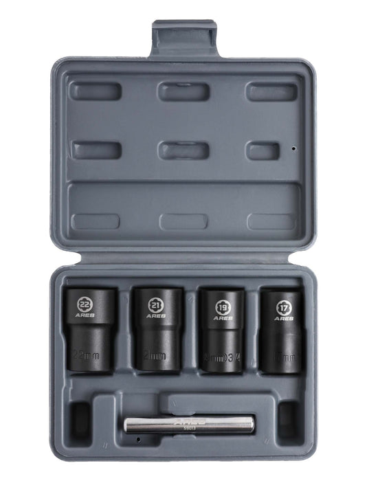 ARES 59013 - 5-Piece Twist Lug Nut Socket Set