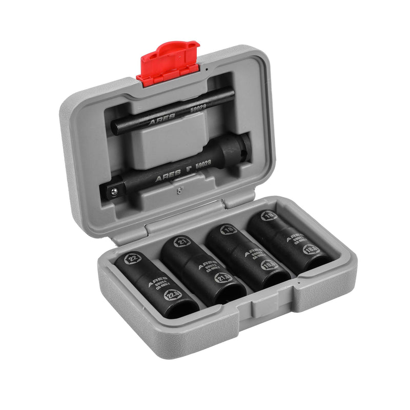 1/2-Inch Drive 6pc Half Size Lug Nut Flip Socket Set – ARES Tool 