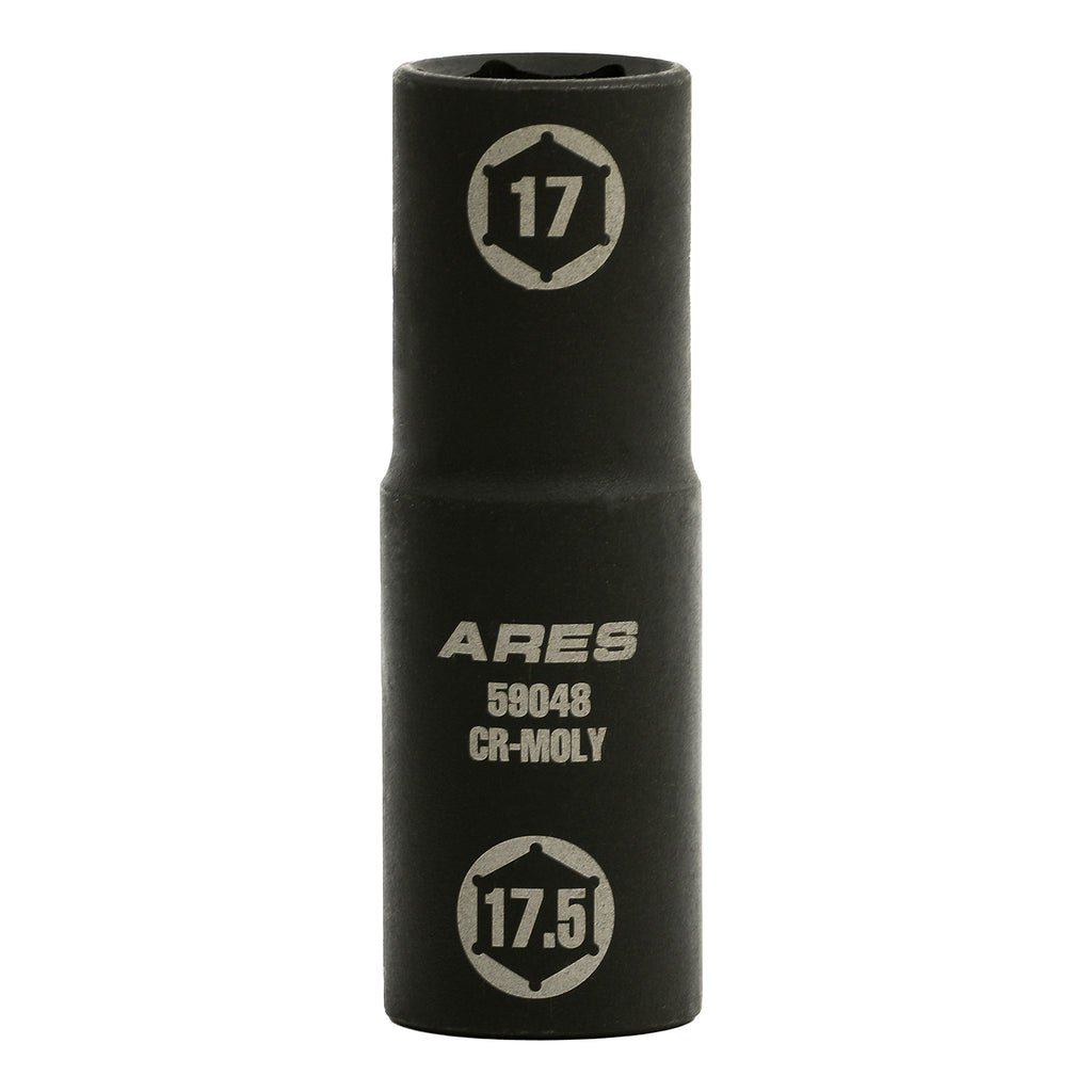 ARES 59048 - 1/2-inch Drive 17 x 17.5mm Half Size Lug Nut Flip