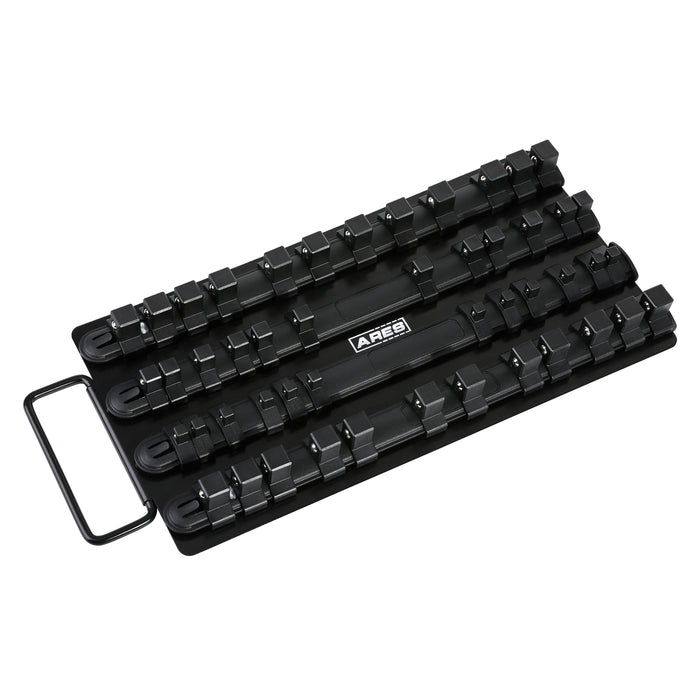 48-Piece Black Socket Organizer Tray