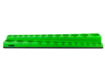 26-Piece 3/8" Green SAE Magnetic Socket Organizer