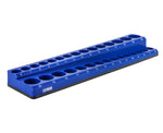 30-Piece 3/8-Inch Blue Metric Magnetic Socket Holder