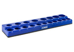 19-Piece 1/2-Inch Blue Metric Magnetic Socket Organizer