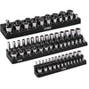 3-Pack Black Metric Magnetic Socket Organizer Set