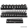 3-Pack Black Metric Magnetic Socket Organizer Set