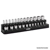 3-Pack Black Metric Magnetic Socket Organizer Set