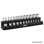 3-Pack Black Metric Magnetic Socket Organizer Set