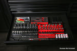6-Pack Black and Red Metric and SAE Magnetic Socket Organizer Set