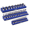 3-Pack Blue Metric Magnetic Socket Organizer Set