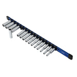 1/4" Drive Blue Aluminum Socket Rail