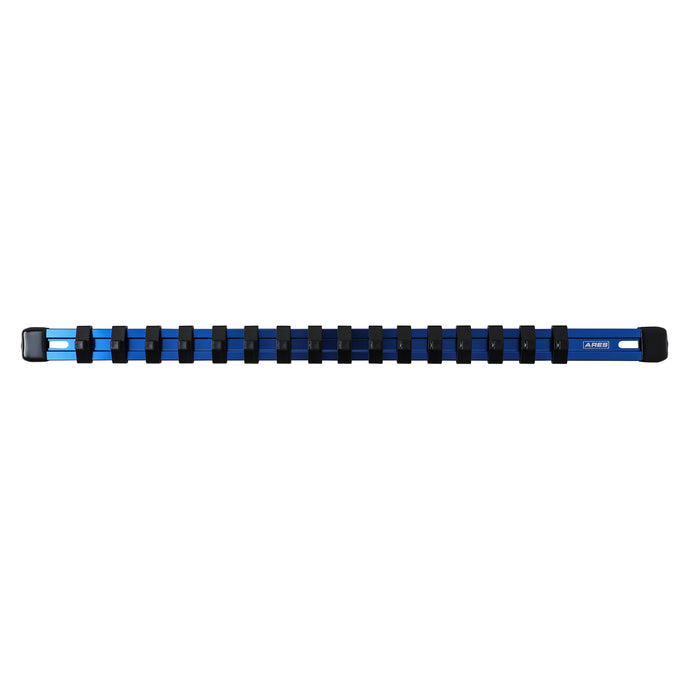 ARES 60042 - Riel de aluminio azul con accionamiento de 1/4"