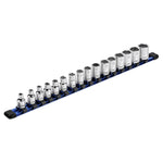 3/8" Drive Blue Aluminum Socket Rail