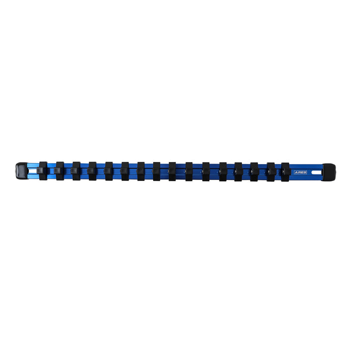 3/8" Drive Blue Aluminum Socket Rail