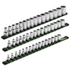 3-Piece Green Aluminum Socket Rail Set