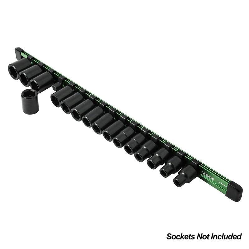 3/8" Drive Green Aluminum Socket Rail