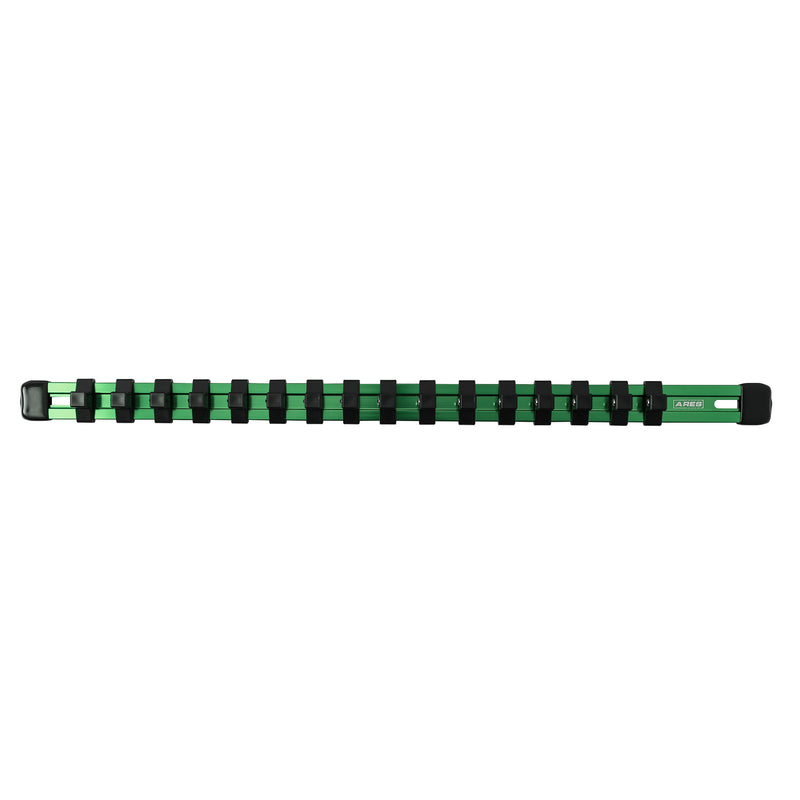 3/8" Drive Green Aluminum Socket Rail