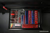 6-Pack Blue and Red Metric and SAE Magnetic Socket Organizer Set