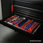 6-Pack Blue and Red Metric and SAE Magnetic Socket Organizer Set