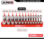 1/4-Inch Drive SAE Socket Keeper Socket Organizer Tray