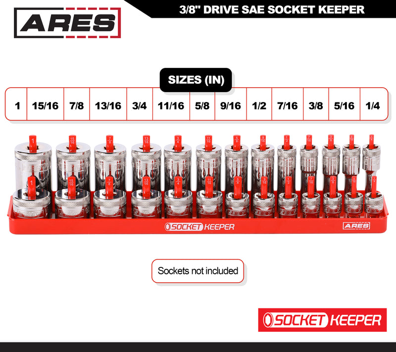 4-Piece SAE Socket Keeper Socket Organizer Tray Set