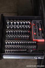 4-Piece Metric Socket Keeper Socket Organizer Tray Set