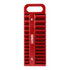 26-Piece 1/4-Inch Drive Red Magnetic Socket Holder