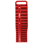 28-Piece 3/8-Inch Drive Red Magnetic Socket Holder