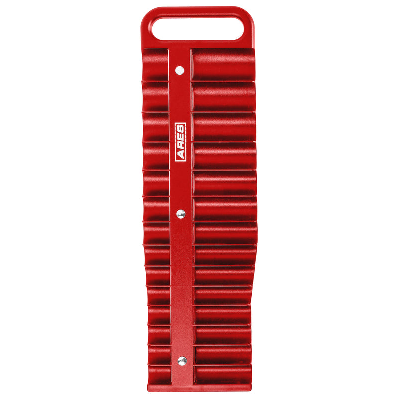 28-Piece 3/8-Inch Drive Red Magnetic Socket Holder
