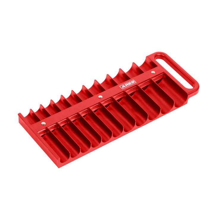 ARES 60156 - Juego de 22 soportes magnéticos para dados de 1/2 pulgada, color rojo