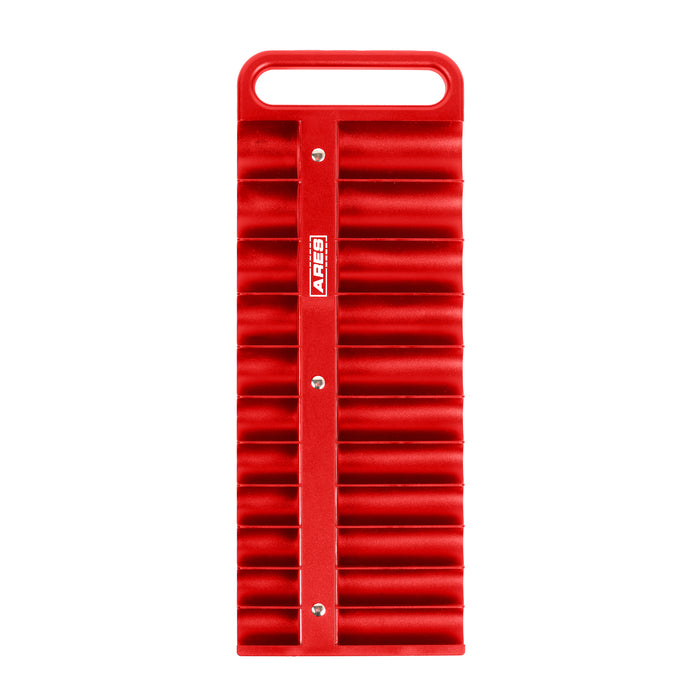 ARES 60156 - Juego de 22 soportes magnéticos para dados de 1/2 pulgada, color rojo