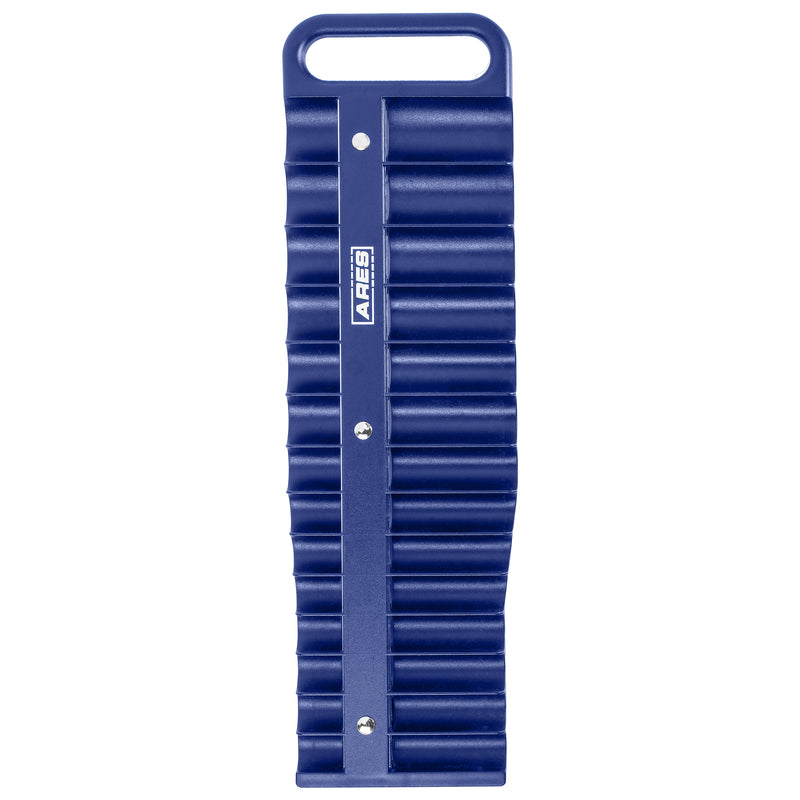 28-Piece 3/8-Inch Drive Blue Magnetic Socket Holder