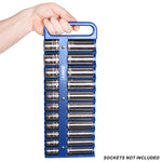 22-Piece 1/2-Inch Drive Blue Magnetic Socket Holder