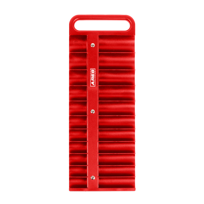 3-Piece Red Magnetic Socket Holder Set