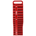 3-Piece Red Magnetic Socket Holder Set