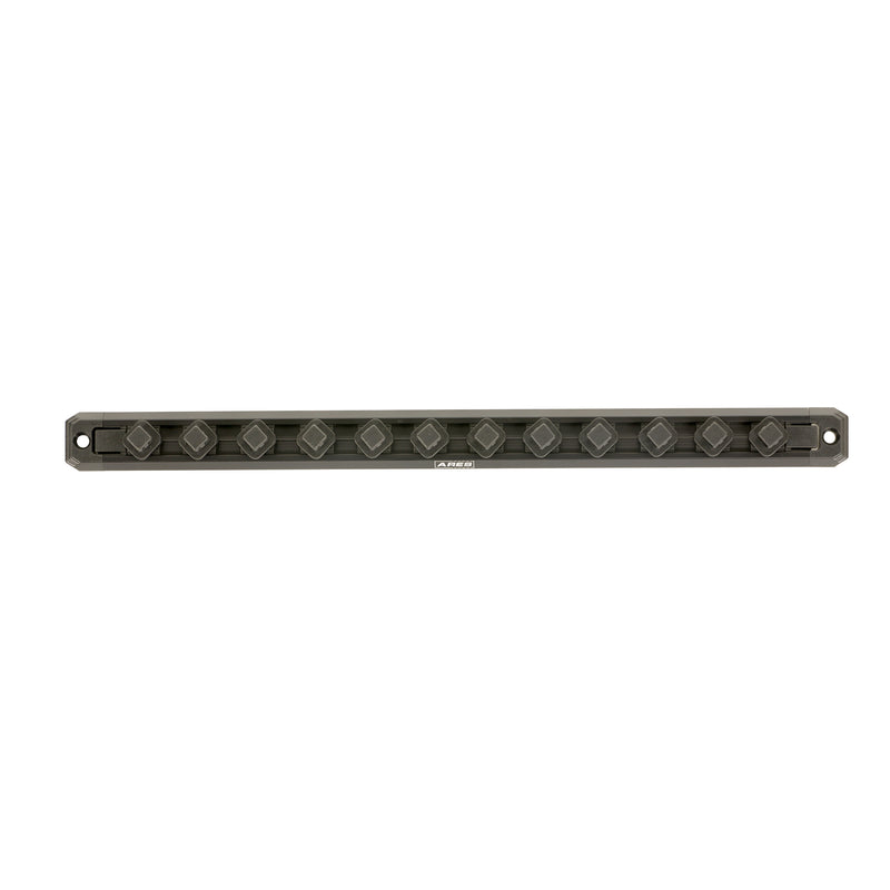 3/8-Inch Drive 15.5-Inch Black Twist Lock Magnetic Socket Rail