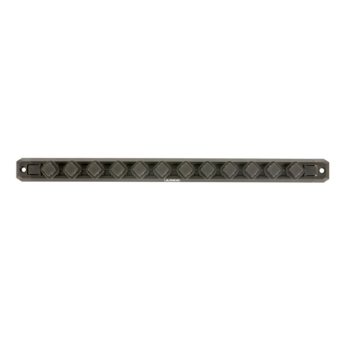 1/2-Inch Drive 15.5-Inch Black Twist Lock Magnetic Socket Rail