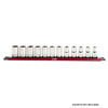 1/2-Inch Drive 15.5-Inch Red Twist Lock Magnetic Socket Rail